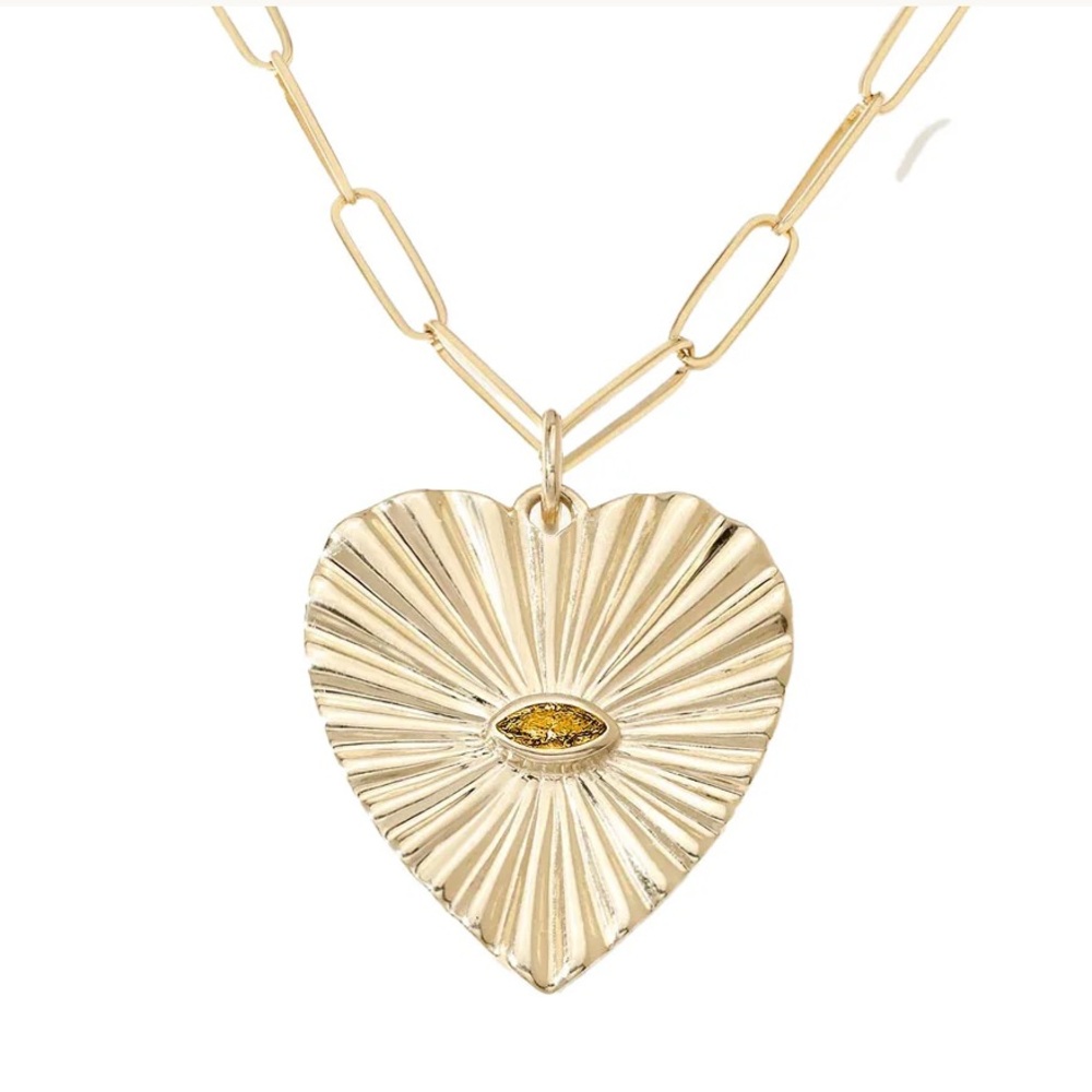 Sahara Gold Heart Pendant